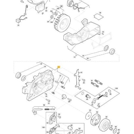 ORIGINAL RIGHT CRANKCASE STIGA - 118804906/0 | Newgardenstore.eu