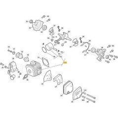 ZYLINDER-KOLBEN SP316-SP316C ORIGINAL STIGA - 118804809/0 | Newgardenstore.eu