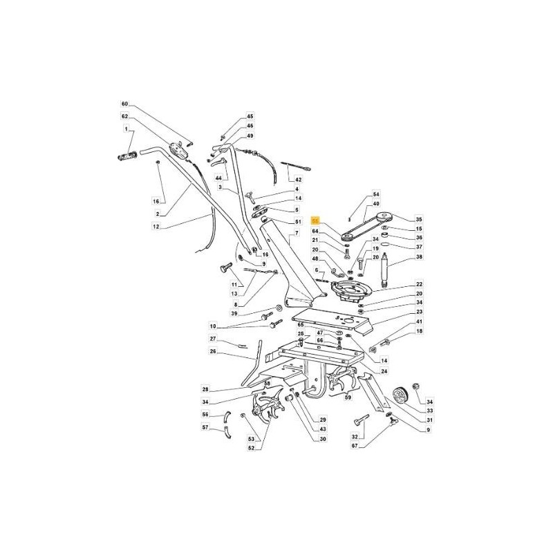 PULEGGIA MOTORE ORIGINALE STIGA - 1483-2136-01
