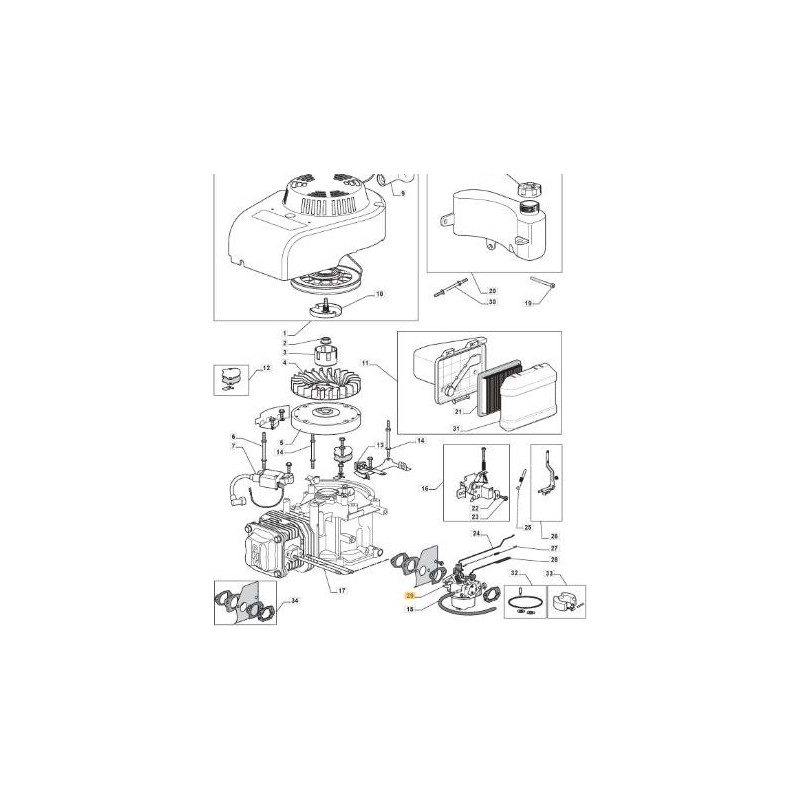 CARBURADOR _ 170020515-0001 ORIGINAL STIGA - 118550252/0