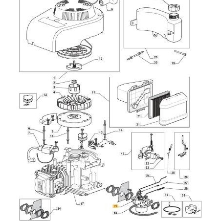 VERGASER _ 170020515-0001 ORIGINAL STIGA - 118550252/0 | Newgardenstore.eu