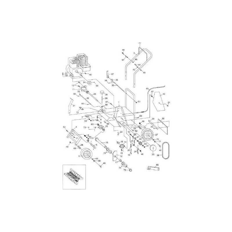 COURROIE POUR VBF 40 NEUF ORIGINAL STIGA - 1319-1918-01