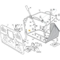 LOWER FRAME PAINTED BAG TC HE 10/11 ORIGINAL STIGA - 325800031/0