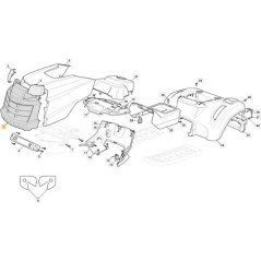 VORDERE MOTORHAUBE SDS SCHWARZ 901510 ORIGINAL STIGA - 325076922/0 | Newgardenstore.eu