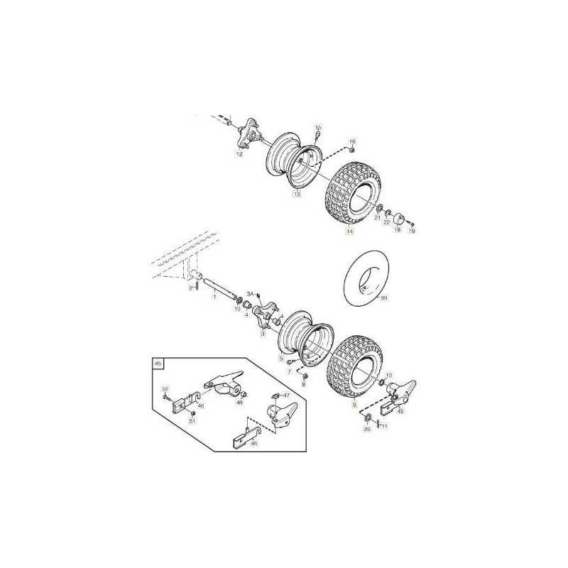 PNEU 16x6.00-8 ORIGINE STIGA - 9545-0126-01