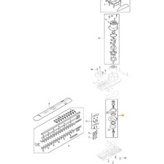 GEAR KIT HT 900 LI 48 ORIGINAL STIGA - 118811343/0