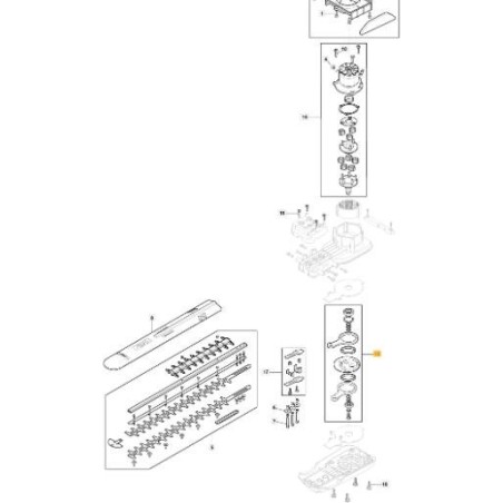 KIT DE ENGRANAJE HT 900 LI 48 ORIGINAL STIGA - 118811343/0 | Newgardenstore.eu