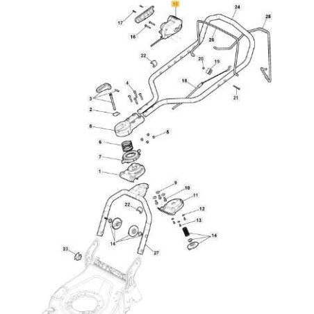 SALVAM.BATTERIA OPC+TRAZIONE 700/900 ORIGINALE STIGA - 381600621/0 | Newgardenstore.eu