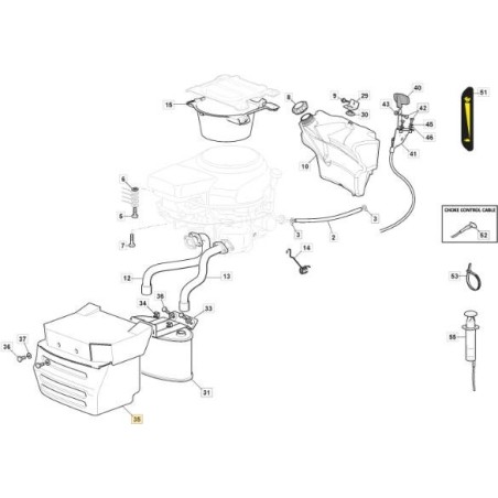 PROTECTION SILENCE. GCV 530 SD 108 ORIGINAL STIGA - 382598049/1 | Newgardenstore.eu