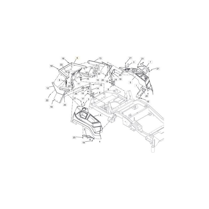 ORIGINAL STIGA YELLOW FRAME - 118830864/0