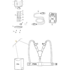ORIGINAL STIGA BRACE - 118810725/0 | Newgardenstore.eu