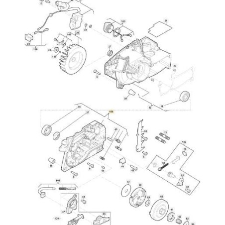 ORIGINAL RIGHT CRANKCASE STIGA - 118804929/0 | Newgardenstore.eu