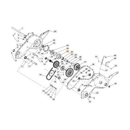 RÉDUCTEUR INTERNE CORONA Z40 FINI ORIGINAL STIGA - 118800043/0 | Newgardenstore.eu