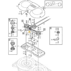 Courroie de distribution lames plates tracteur de pelouse PARK 107M STIGA 9585-0132-01 ORIGINAL