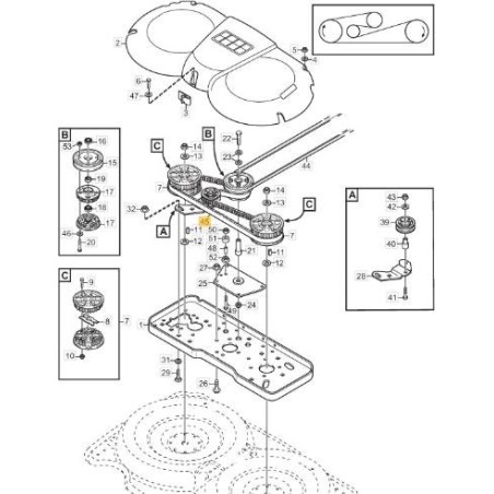 Zahnriemen Flachmesser Rasentraktor PARK 107M STIGA 9585-0132-01 ORIGINAL | Newgardenstore.eu