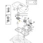 VILLA 107 M STIGA 9585-0096-01 ORIGINAL lawn tractor blade timing belt