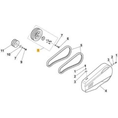 ORIGINAL STIGA RIEMENSCHEIBE – 118802846/0