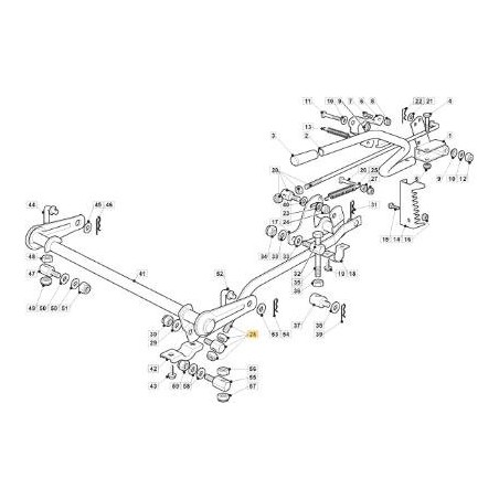 PLEUEL STANGE FULCRO HEBEL NJ102 ORIGINAL STIGA - 382000589/0 | Newgardenstore.eu
