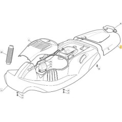 ABDECKUNG EL 63 ROTE TASCHE 300941 GGP03/04 ORIGINAL STIGA - 327110357/1 | Newgardenstore.eu