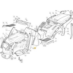 SUPPORT TABLEAU DE BORD GRIS 701785 TCX 05/06 ORIGINAL STIGA - 325785228/1 | Newgardenstore.eu