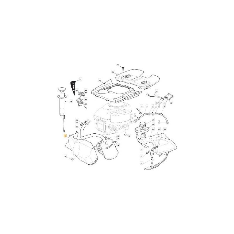 PROTEZ.SILENZIAT.ZNN F72 GGP 12 ORIGINALE STIGA - 384598093/1