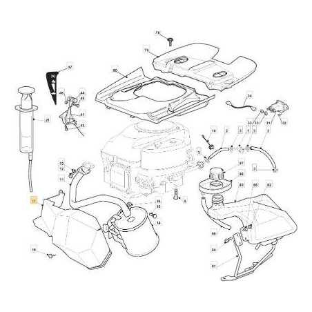 PROTECCIÓN SILENCIOSA ZNN F72 GGP 12 ORIGINAL STIGA - 384598093/1 | Newgardenstore.eu