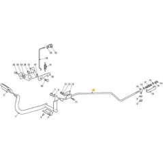 BRAKE CONTROL ROD ZNB TC HE 17/18 ORIGINAL STIGA - 382000553/3