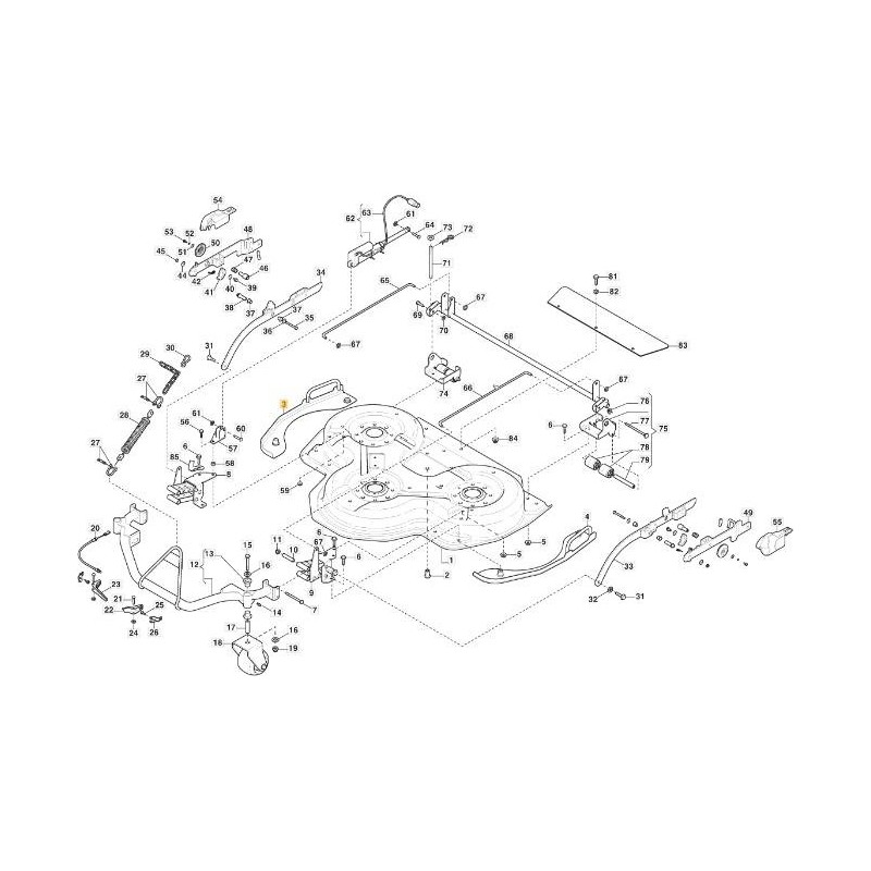 PROTECCIÓN LATERAL DX CD100QF VNG ORIGINAL STIGA - 387869545/0