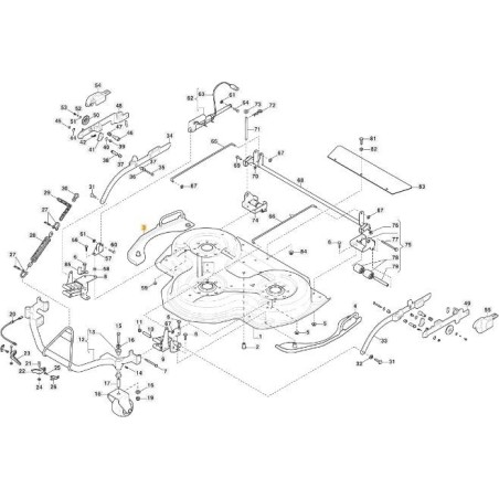 PROTEZIONE LAT. DX CD100QF VNG ORIGINALE STIGA - 387869545/0 | Newgardenstore.eu