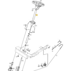 ORIGINAL STIGA UPPER STEERING COLUMN VC VNGA - 387520117/0