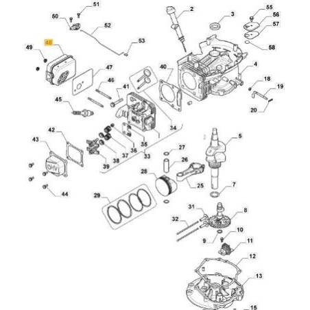 ORIGINAL STIGA SILENCER KIT - 118551134/0 | Newgardenstore.eu