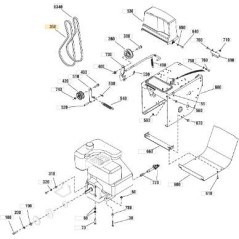 CINGHIA TRAPEZOIDALE 3L ORIGINALE STIGA - 1812-2849-01