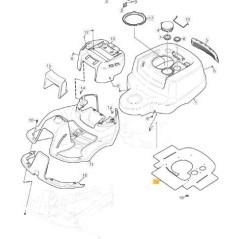 SPUGNA COFANO ORIGINALE STIGA - 1137-0965-01 | Newgardenstore.eu