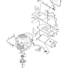 POULIE DE COURROIE MOTEUR STIGA ORIGINALE - 1134-6137-01