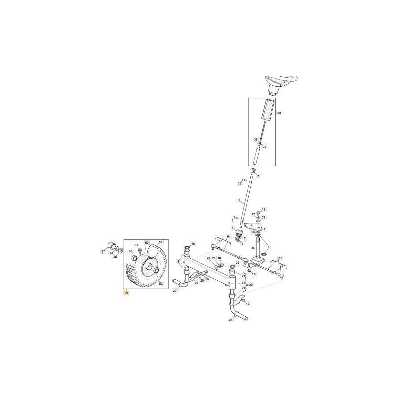 RUOTA KIT 11FENGCHI+WANDA P512 DG ORIGINALE STIGA - 384680083/0