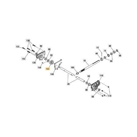 WORM GEAR ORIGINALE STIGA - 1812-2798-01 | Newgardenstore.eu