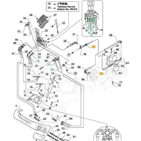 TUYAU DE JOINT DE FILTRE EN T À LA CARTOUCHE ORIGINALE STIGA PFM - 387869510/1 | Newgardenstore.eu