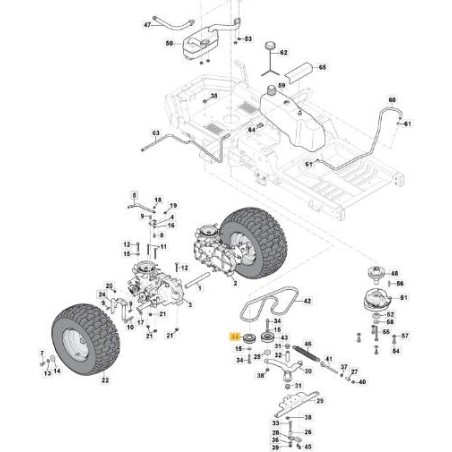 POLEA STIGA ORIGINAL - 118830325/0 | Newgardenstore.eu