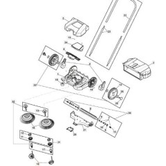 ROUES OBLIQUA SWP 355 ORIGINAL STIGA - 118820859/0 | Newgardenstore.eu