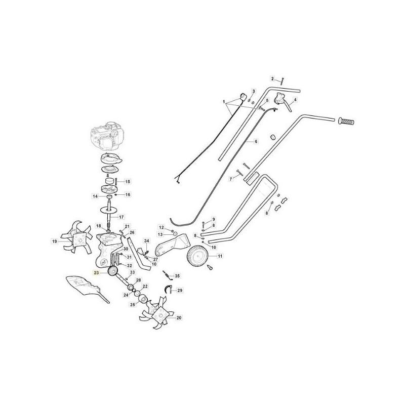 ORIGINAL STIGA-STIRNRADGETRIEBE – 118805274/0