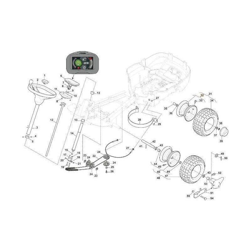 CARTEL DE LLANTA. 4.375 X8 NV ORIGINAL STIGA - 187000451/1