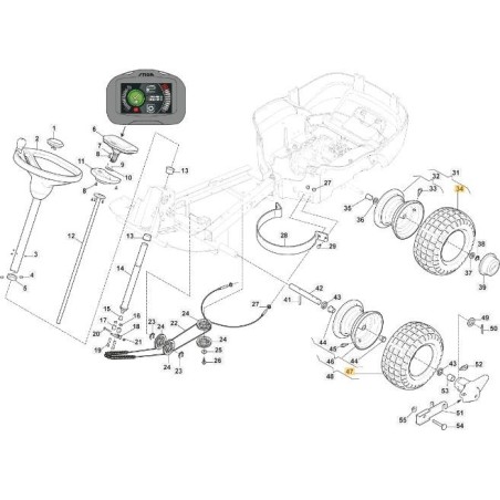 PNEUMATICO 160/50-8 FM NUOVA VILLA ORIGINALE STIGA - 137950010/0 | Newgardenstore.eu