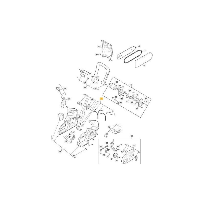 SEAT INSERTION SHELL ORIGINAL STIGA KIT - 118810606/0