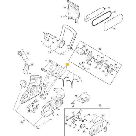 KIT CARCASA INSERCION ASIENTO ORIGINAL STIGA - 118810606/0 | Newgardenstore.eu