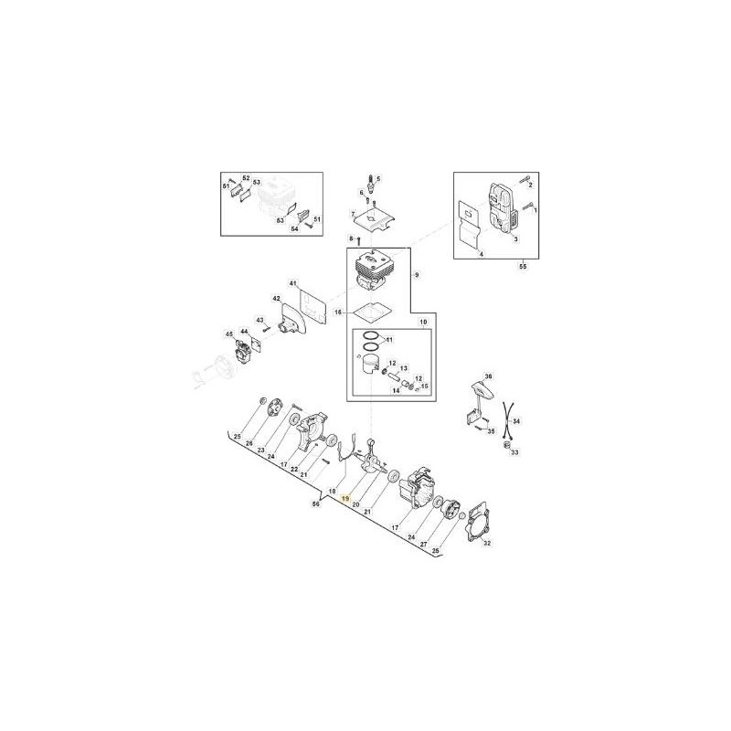 ORIGINAL STIGA CRANKSHAFT - 118804441/0