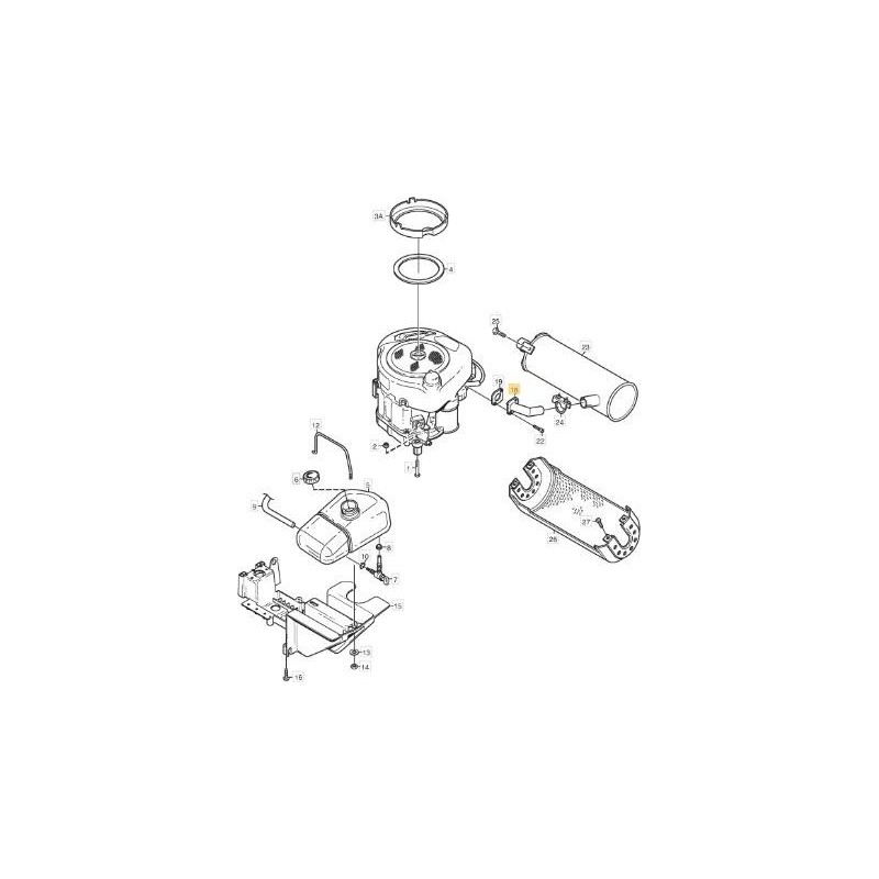 ORIGINAL STIGA EXHAUST PIPE - 1134-5379-01