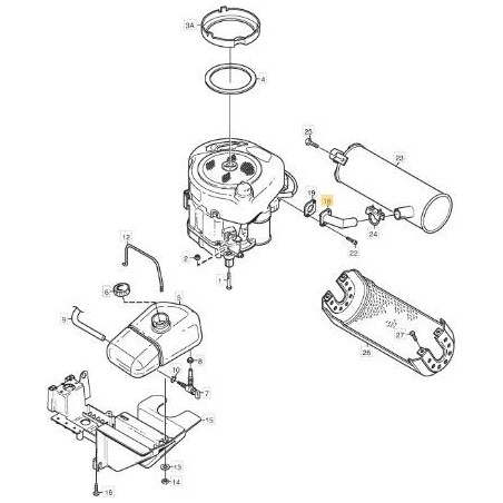 TUBO DE ESCAPE ORIGINAL STIGA - 1134-5379-01 | Newgardenstore.eu