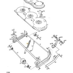 MUELLE DE ELEVACIÓN DE PLACA CM102 ORIGINAL STIGA - 1134-3720-01