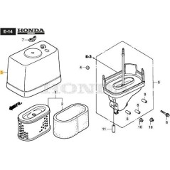 COPERCHIO FILTRO ARIA ORIGINALE STIGA - 118552041/0