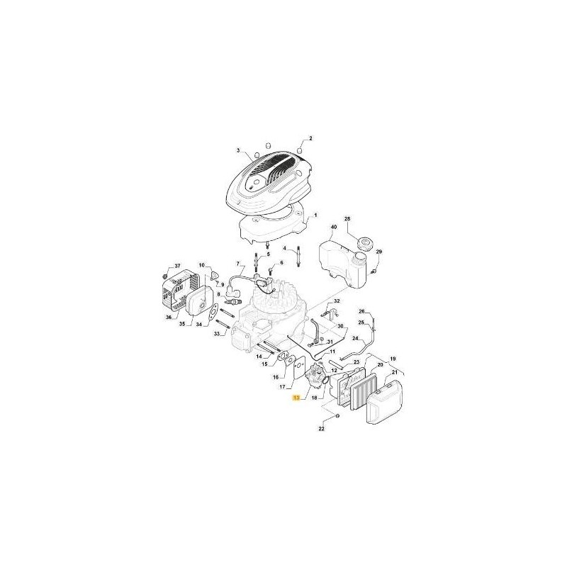 CARBURATORE 170cc ORIGINALE STIGA - 118551450/1